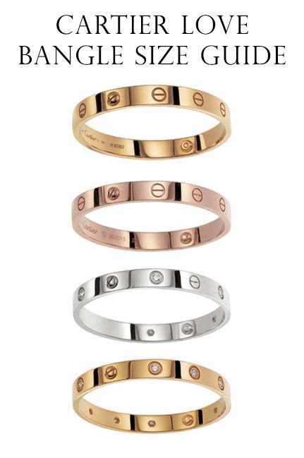 men's cartier bracelet size guide.